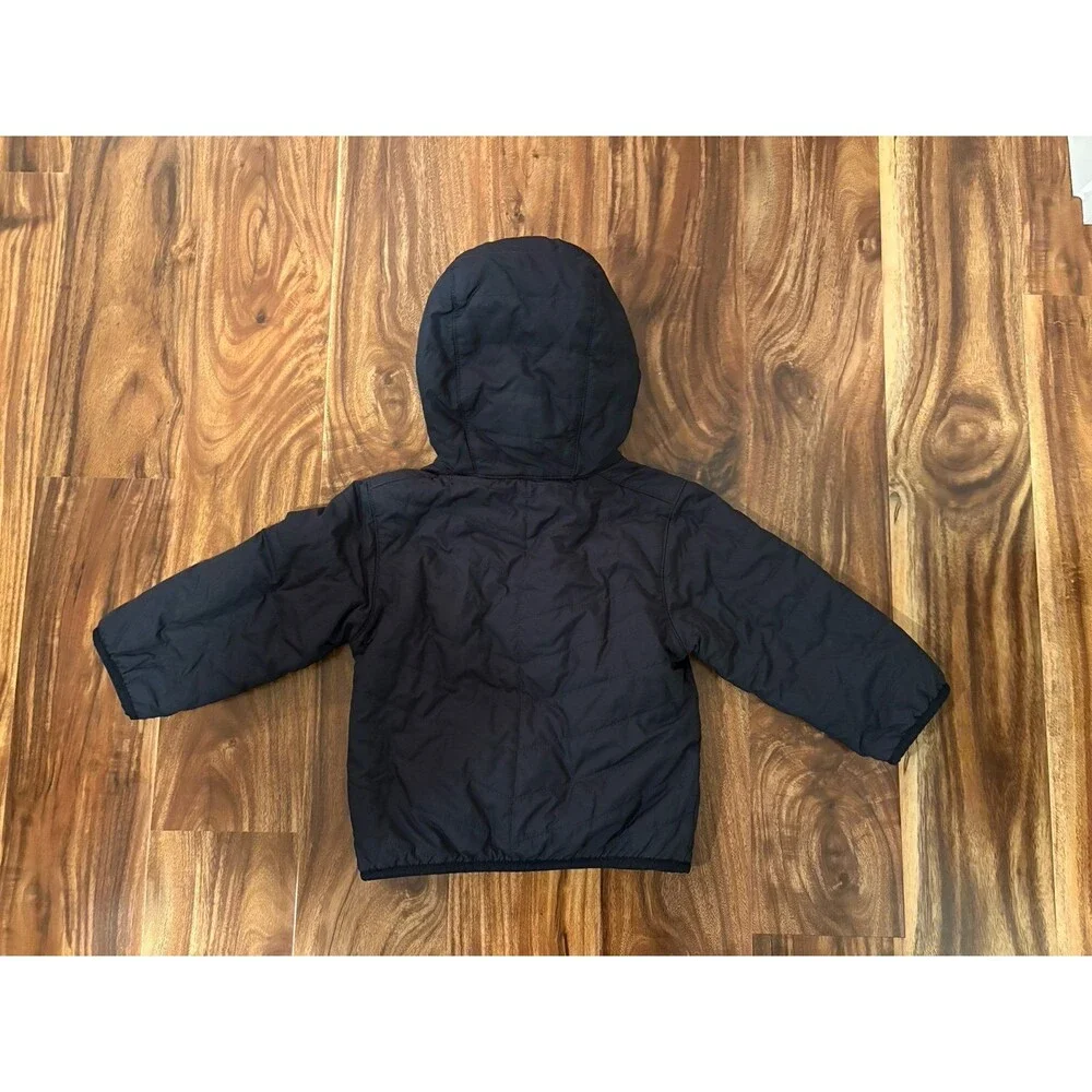Columbia Double Trouble Reversible Jacket, Black and White Buffalo Plaid, Size 2